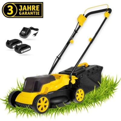 MISTER TOOL Akku Rasenmäher inkl. 2x Akkus und Ladegerät, Schnittbreite 32 cm - Bild 1 von 4