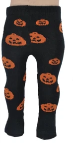 Medias negras calabaza de Halloween Jack-O-Lantern se adaptan a muñecas chicas americanas de 18 pulgadas - Imagen 1 de 1