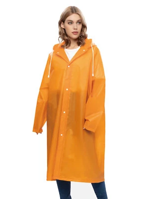 Unisex Adulto Impermeable Impermeable Impermeable Abrigo de Lluvia Chaqueta con Capucha Poncho Prendas para la Lluvia Camping Foto 1 de 4