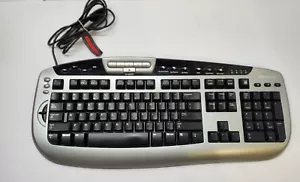 Microsoft Digital Media Pro USB Keyboard KC-0405 Model: 1031 Silver/Black Tested - Picture 1 of 3