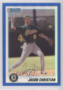 2010 Bowman Chrome Prospects Blue Refractor /250 Jason Christian #BCP28