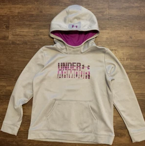 Under Armour Pullover, Youth Size XL, Gray And Purple - Picture 1 of 6