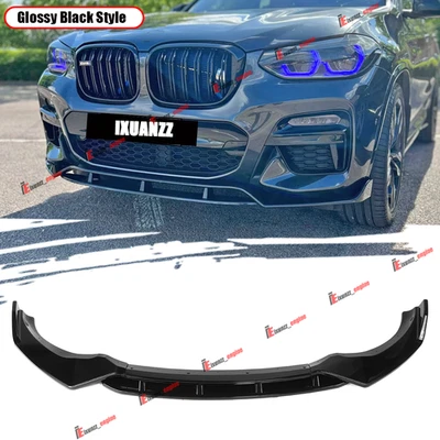 Kit de carrocería de parachoques delantero negro brillante para BMW X3 X4 M-Sport 18-2021 Foto 1 de 4