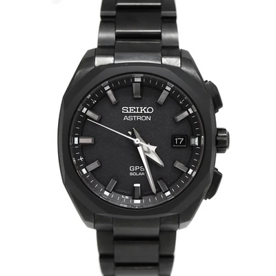 Seiko Astron SBXD009 GPS Solar 43mm Stainless Steel Black Dial #KN667 - Image 1 of 4