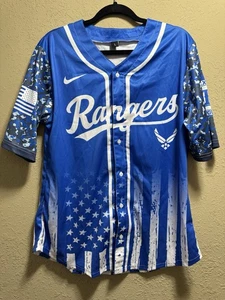 Texas Rangers US Air Force Jersey Large - Picture 1 of 4