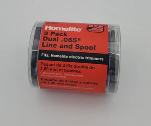 Paquete de 3 recortadoras eléctricas Homelite doble línea y carrete de 0,065" AC41RL3 - Imagen 1 de 4