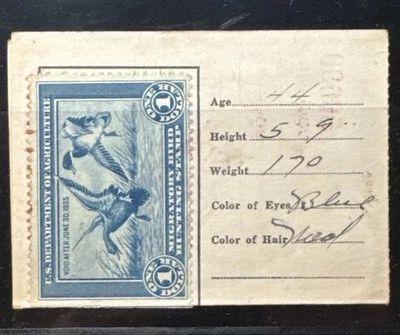 US Scott RW1 con licencia, ver descripción - Envío GRATIS Foto 1 de 4