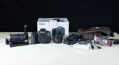 Canon EOS 6D 20.2MP DSLR Camera Kit, 50mm STM Lens, 9K Shutter, Lots of Extras - Image 1 of 4