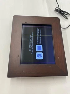 Polaroid - 8in Digital Photo Frame - Distressed Wood Frame- (Read)-Working - Picture 1 of 7