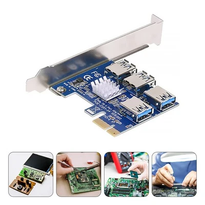  Adattatore per adattatore minerario PCI Express Adapter PCI-E Adattatore USB a - Immagine 1 di 4