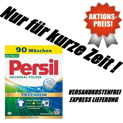 Persil Universal Pulver Vollwaschmittel Tiefenrein Frische  90 Wäschen - Bild 1 von 4