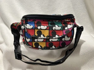 Vintage 90s Mickey Mouse Fanny Pack Disney Crossbody Waist Pack - Picture 1 of 5