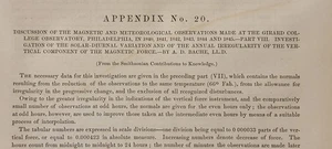 1883 Coast Geodetic Survey Apéndice 20 observaciones meteorológicas magnéticas PA - Imagen 1 de 6