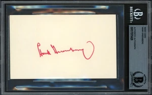 Hank Greenberg Autographed 3x5 Index Card Detroit Tigers Beckett BAS #17070428 - Picture 1 of 4