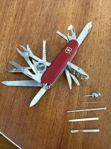 VINTAGE VICTORINOX SWISS ARMY FOLDING UTILITY KNIFE LARGE 21 FUNCTIONS - Picture 1 of 21