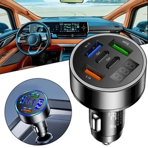 Chargeur Voiture 5 Ports Charge Rapide PD pour QC3.0 Voiture Téléphone Chargeu - Photo 1 sur 12