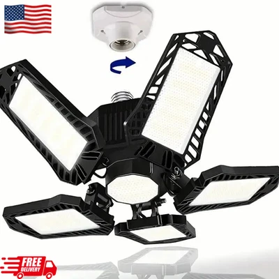 Compartir 12000000LM Luz LED Garaje Super Brillante Taller Techo Deforma Foto 1 de 4