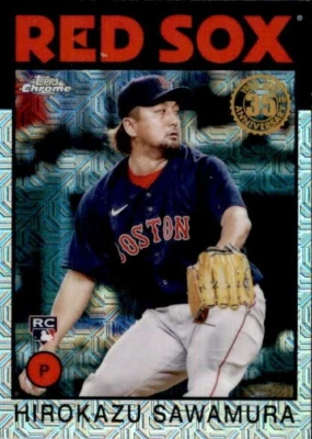 Hirokazu Sawamura 2021 Topps Update '86 Silver Pack Mojo Rookie Refractor #86C46 - Image 1 of 2