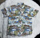 HOWLER BROTHERS S/S Mansfield Button down Shirt in Floral Irie Paradise Sz Large