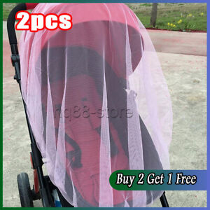 2PCS Mosquito Insect Mesh Fly Net For Baby Stroller Pushchair Pram Accessories