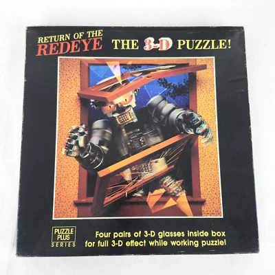 Springbok 500pc Return of The Redeye The 3D Jigsaw Puzzle Complete with Glasses - Image 1 of 4