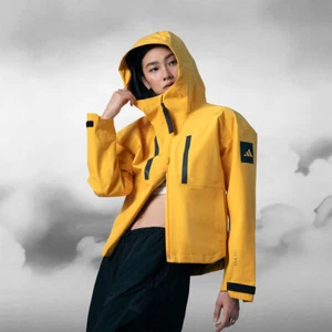 Adidas Womens MYSHELTER RAIN.RDY JACKET IM8529 ACTIVE GOLD XS-L ASIAN FIT TAKSE - Picture 1 of 8
