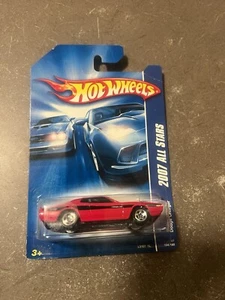 2007 Hot Wheels Red DODGE CHARGER All Stars Card #154 - Picture 1 of 5