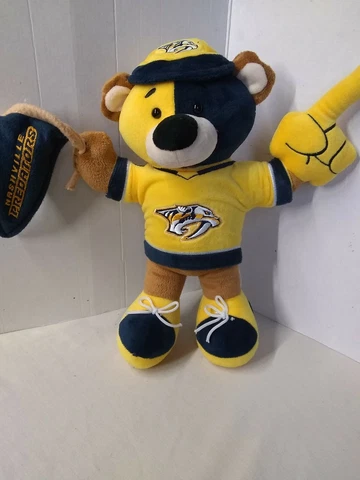 Nashville Predators Cheer Bear 12” Plush - Stuffed Animal Preds NHL FOCO Cover