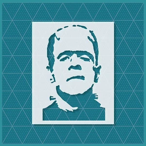 Frankenstein Stencil - Fantasma Spaventoso Spettrale - Autunno Halloween Zombie Infestato - Foto 1 di 4