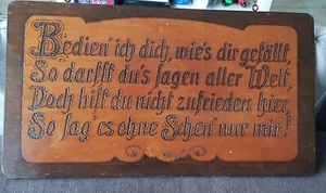 Holzbild mit Spruch - Bild 1 von 1