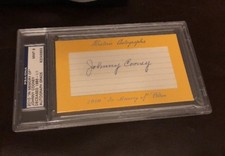 2010 HA HISTORIC AUTOGRAPHS IN MEMORY OF JOHNNY COONEY AUTO 1/1 PSA/DNA NICE