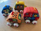 Melissa & Doug K's Kinder zurückziehbares Fahrzeug-Set - weiches Babyspielzeug-Set mit 4 Autos 