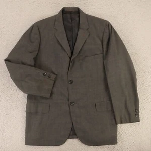 Bunce Brothers Jacket M Gray Heather Blazer Sport Coat 1/4 60s 70s Lined 42R - Picture 1 of 18