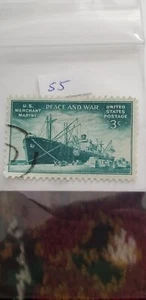 USA 1946 3 Cents Stamp Merchant Marine WWII Idsa1. - Picture 1 of 1