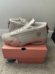 Size 14 - Jordan 14 Retro Low x Clot Sepia Stone - Picture 1 of 4