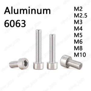 Tornillos Allen de aleación de aluminio 6063 tornillos de cabeza hexagonales M2 M3 M4 M5 M6 M8 M10 - Imagen 1 de 5