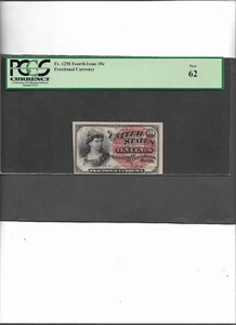 FRACTIONAL CURRENCY FR. 1258 FOURTH ISSUE NEW 62 - Picture 1 of 2