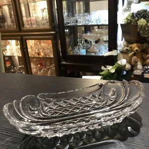 Baccarat Ravier S558 Crystal Dish - Old Rare French Pre-Dinner Plate - Picture 1 of 11