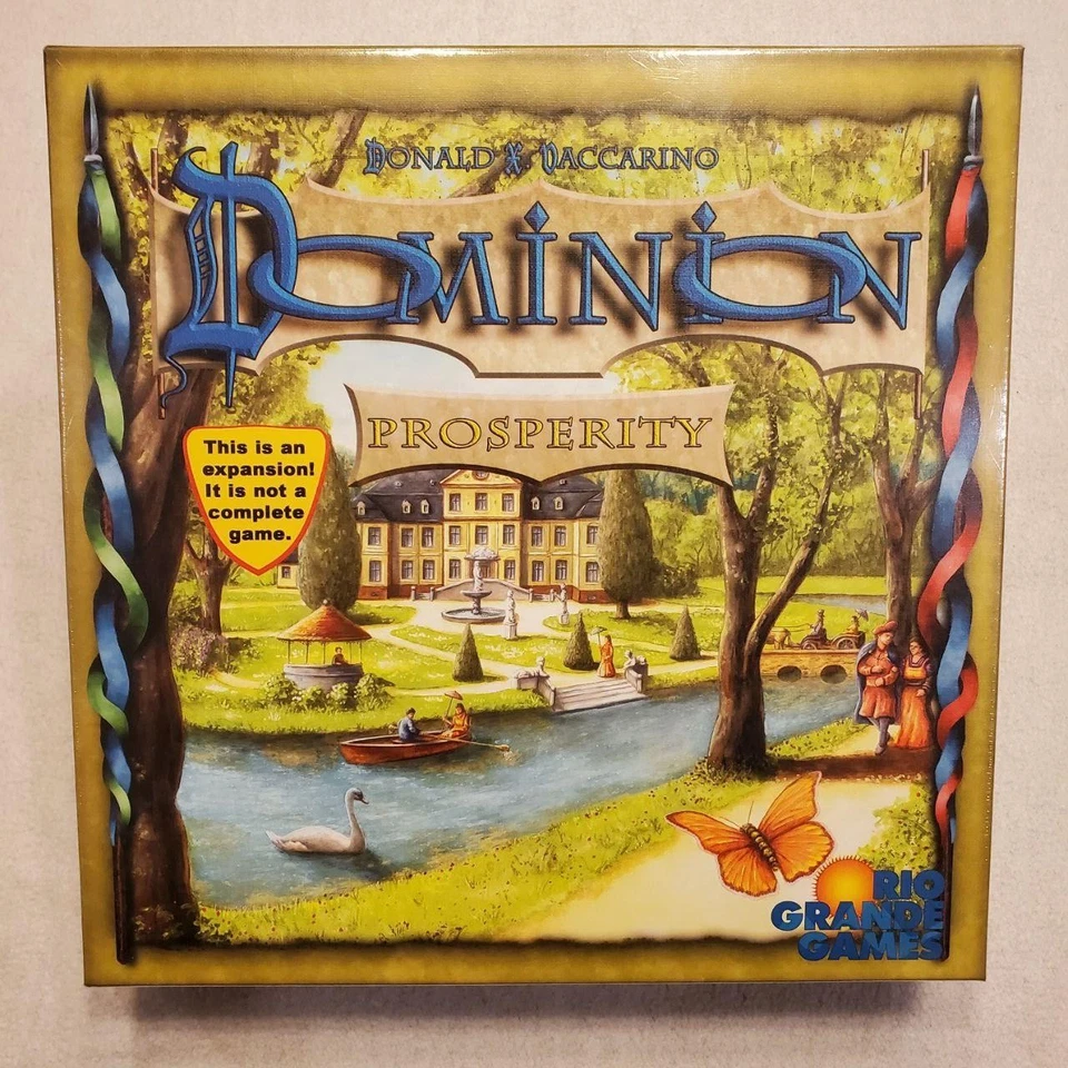 Jogo de tabuleiro Dominion Prosperity expansão Rio Grande jogos estratégia novo lacrado - Imagem 1 de 4