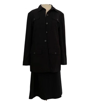 Ralph Lauren Negro Mezcla Lana Blazer Falda Conjunto Traje Para Mujer 12 Estilo Clásico 10 Foto 1 de 4