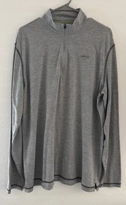 Orvis Pullover Mens XL Gray Trout Bum 1/4 Zip Fishing Lightweight Performance - Imagen 1 de 4
