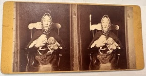 Stereoview Of Nancy Luce and Original Print Signed By Daniel Waters, the artist - Picture 1 of 7