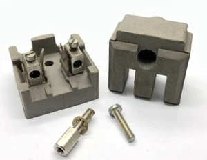 Base de interruptor aislante de cerámica MEM Eaton EXEL 20 amperios y cubierta protectora de arco - Imagen 1 de 11