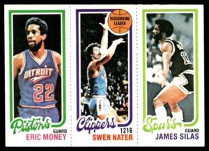 1980-81 Topps James Silas/Swen Nater/Eric Money #213/215/90 - Picture 1 of 2