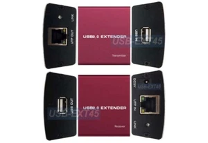High Speed USB 2.0 Active Extender Over Cat5E Cat6 Max 330 FT - Bild 1 von 6