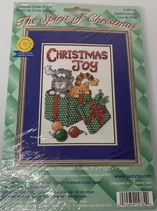 Janlynn Counted Cross Stitch The Spirit Of Christmas Christmas Joy Kit 157-82 - Picture 1 of 3