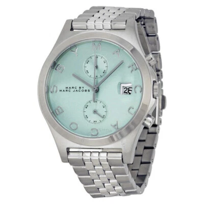 Reloj Marc Jacobs Ferus Cronógrafo Esfera Azul Acero Inoxidable 38mm $230 #162 Foto 1 de 4