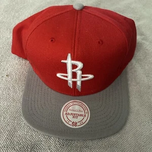 Houston Rockets Mitchell and Ness Snapback Mütze NBA rot und grau - Bild 1 von 7