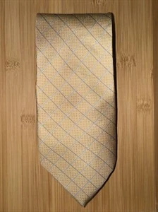 Nautica Beige Geometric Silk Tie - 58L 4.0W - Picture 1 of 3