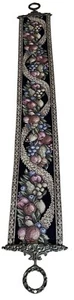 Corona Bell Pull Blue Birds & Floral Vintage Tapestry Wall Hanging - Picture 1 of 13